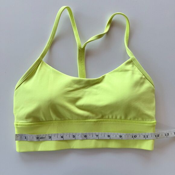 NWT Lululemon Flow Y Nulu Bra *Light Support, A–C Cups in Electric Lemon Size 6 - Picture 15 of 15